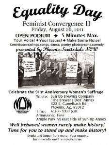 NOW Womens Equality Day invitation